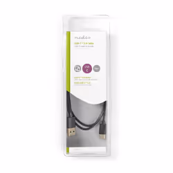 Nedis CCGB60600BK10 câble USB 1 m USB 2.0 USB B USB A Noir