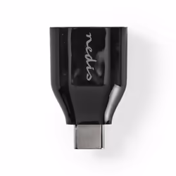 Nedis CCGB60915BK, USB C, USB A, Noir