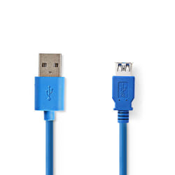 Nedis CCGB61010BU20 câble USB 2 m USB 3.2 Gen 1 (3.1 Gen 1) USB A Bleu