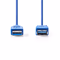 Nedis CCGB61010BU20 câble USB 2 m USB 3.2 Gen 1 (3.1 Gen 1) USB A Bleu