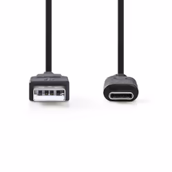 Nedis CCGB61650BK10 câble USB 1 m USB 3.2 Gen 2 (3.1 Gen 2) USB C USB A Noir