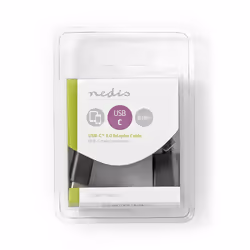 Nedis CCGB61710BK02 câble USB 0,15 m USB 3.2 Gen 1 (3.1 Gen 1) USB C USB A Noir