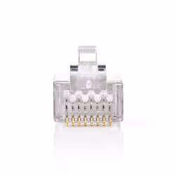 Nedis CCGB89302ME, RJ-45, Transparent, Mâle, Droit, Polyvinyl chloride (PVC), Cat5