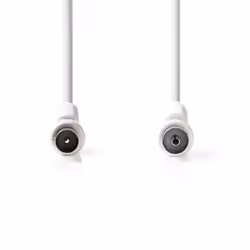 Nedis CSGB40010WT20 câble coaxial 2 m Blanc