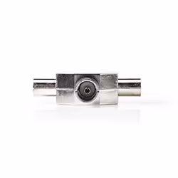Nedis CSGB40950ME, Coaxial, Coaxial, Mâle, Femelle, Métal, Sac en polyéthylène
