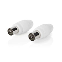 Nedis CSGB40999WT connecteur coaxial IEC 2 pièce(s) 75 Ohm