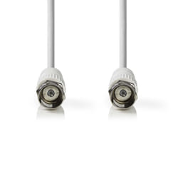 Nedis CSGB41000WT30 câble coaxial 3 m F Blanc