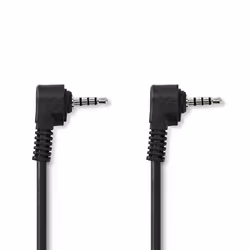 Nedis CVGB22000BK10, 3,5mm, Mâle, 3,5mm, Mâle, Acier plaqué de cuivre (ccs), 1 m