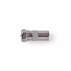 Nedis CSGB41953ME connecteur de fils F-type Argent