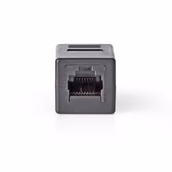 Nedis CCGB89010BK, RJ45, Noir, Synthétique ABS, Cat6, Nickel, 1 pièce(s)