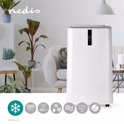 Nedis ACMB1WT12 Climatiseur portatif 65 dB Blanc, Noir