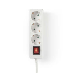 Nedis EXSO315F2WT multiprise 3 sortie(s) CA Intérieure Blanc