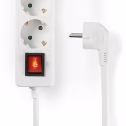 Nedis EXSO315F2WT multiprise 3 sortie(s) CA Intérieure Blanc