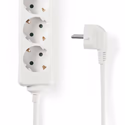 Nedis EXSO330F1WT multiprise 3 m 3 sortie(s) CA Intérieure Blanc