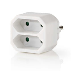 Nedis PSSPL200C1WT multiprise 2 sortie(s) CA Intérieure Blanc