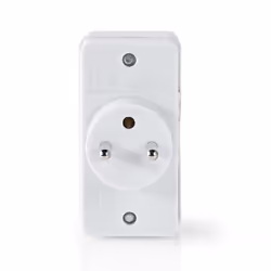 Nedis PSSPL200C2WT multiprise 2 sortie(s) CA Intérieure Blanc