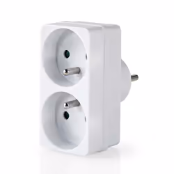 Nedis PSSPL200C2WT multiprise 2 sortie(s) CA Intérieure Blanc - Vue supplémentaire 4