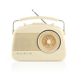 Nedis RDFM5000BG Radio portable Analogique Ivoire