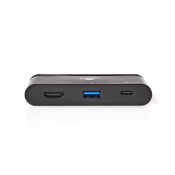 Nedis TCARF240BK, USB 3.2 Gen 1 (3.1 Gen 1) Type-C, Noir, 4K Ultra HD, 30 Hz, USB 3.2 Gen 1 (3.1 Gen 1) Type-C, Métal, Plasti ...