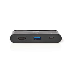 Nedis TCARF240BK station d'accueil USB 3.2 Gen 1 (3.1 Gen 1) Type-C Noir