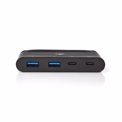 Nedis TCARF250BK, USB 3.2 Gen 1 (3.1 Gen 1) Type-C, USB 3.2 Gen 1 (3.1 Gen 1) Type-C, Noir, Métal, Plastique, Polyvinyl chlor ...