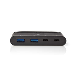 Nedis TCARF250BK hub & concentrateur USB 3.2 Gen 1 (3.1 Gen 1) Type-C Noir