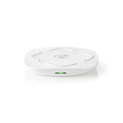 Nedis WCHAQ15W1WT chargeur d'appareils mobiles Smartphone, Smartwatch, Tablette Blanc USB Recharge sans fil Intérieure