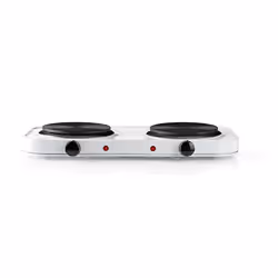 Nedis KAEP200EWT2, Blanc, Comptoir, Plaque scellée, Acier inoxydable, 2 zone(s), 2 zone(s)