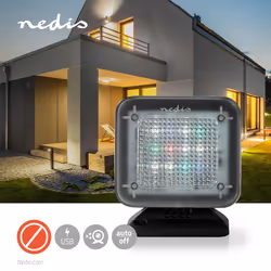 Nedis TV Simulator caméra de surveillance factice Noir Boîte