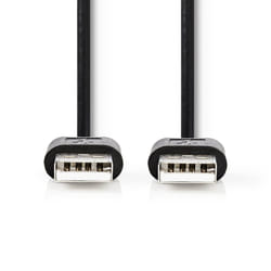 Nedis CCGT60000BK30 câble USB 3 m USB 2.0 USB A Noir