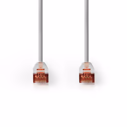 Nedis CCGT85210GY10 câble de réseau Gris 1 m Cat6 F/UTP (FTP)