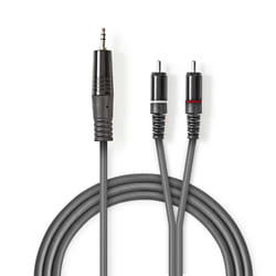 Nedis COTH22200GY30 câble audio 3 m 3,5mm 2 x RCA Gris