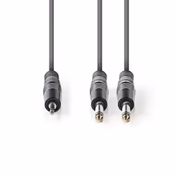Nedis COTH23200GY15 câble audio 1,5 m 2 x 6,35 mm 3,5mm Gris