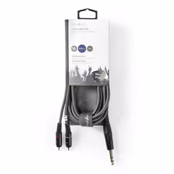 Nedis COTH23300GY30 câble audio 3 m 6,35 mm 2 x RCA Gris