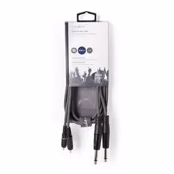 Nedis COTH23320GY15 câble audio 1,5 m 2 x 6,35 mm 2 x RCA Gris