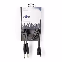 Nedis COTH23320GY50 câble audio 5 m 2 x 6,35 mm 2 x RCA Gris