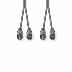 Nedis COTH24200GY50 câble audio 5 m 2 x RCA Gris