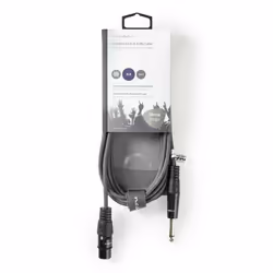 Nedis COTH15120GY30 câble audio 3 m XLR (3-pin) 6,35 mm Gris