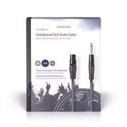 Nedis COTG15120GY100 câble audio 10 m XLR (3-pin) 6,35 mm Anthracite