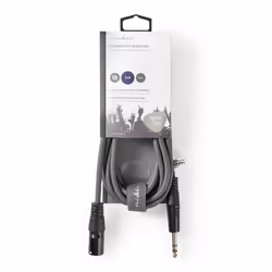 Nedis COTH15100GY30 câble audio 3 m XLR 6,35 mm Gris