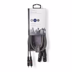 Nedis COTH15210GY15 câble audio 1,5 m 2 x XLR (3-pin) 2 x RCA Gris