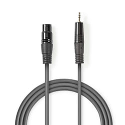 Nedis COTH15300GY15 câble audio 1,5 m XLR (3-pin) Gris