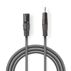 Nedis COTH15300GY30 câble audio 3 m XLR (3-pin) Gris