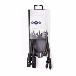 Nedis COTH15230GY15 câble audio 1,5 m 2 x XLR (3-pin) 2 x RCA Gris