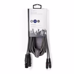Nedis COTH15230GY30 câble audio 3 m 2 x XLR (3-pin) 2 x RCA Gris