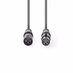 Nedis COTH15012GY15 câble audio 1,5 m XLR (3-pin) Gris