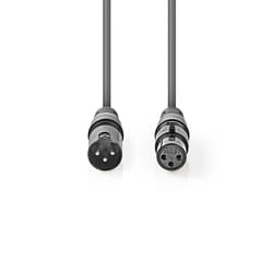 Nedis COTG15012GY150 câble audio 15 m XLR (3-pin) Gris
