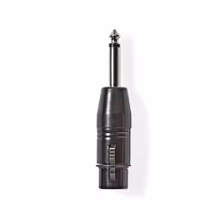 Nedis COTP15940BK, XLR (3-pin), 6.35 mm Male, Noir