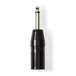 Nedis COTP15942BK changeur de genre de câble XLR 6,35 mm Noir