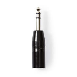Nedis COTP15943BK changeur de genre de câble XLR (3-pin) 6.35 mm Male Noir